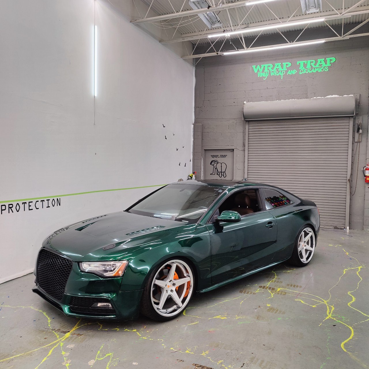 High Gloss Hunter green vinyl wrap
