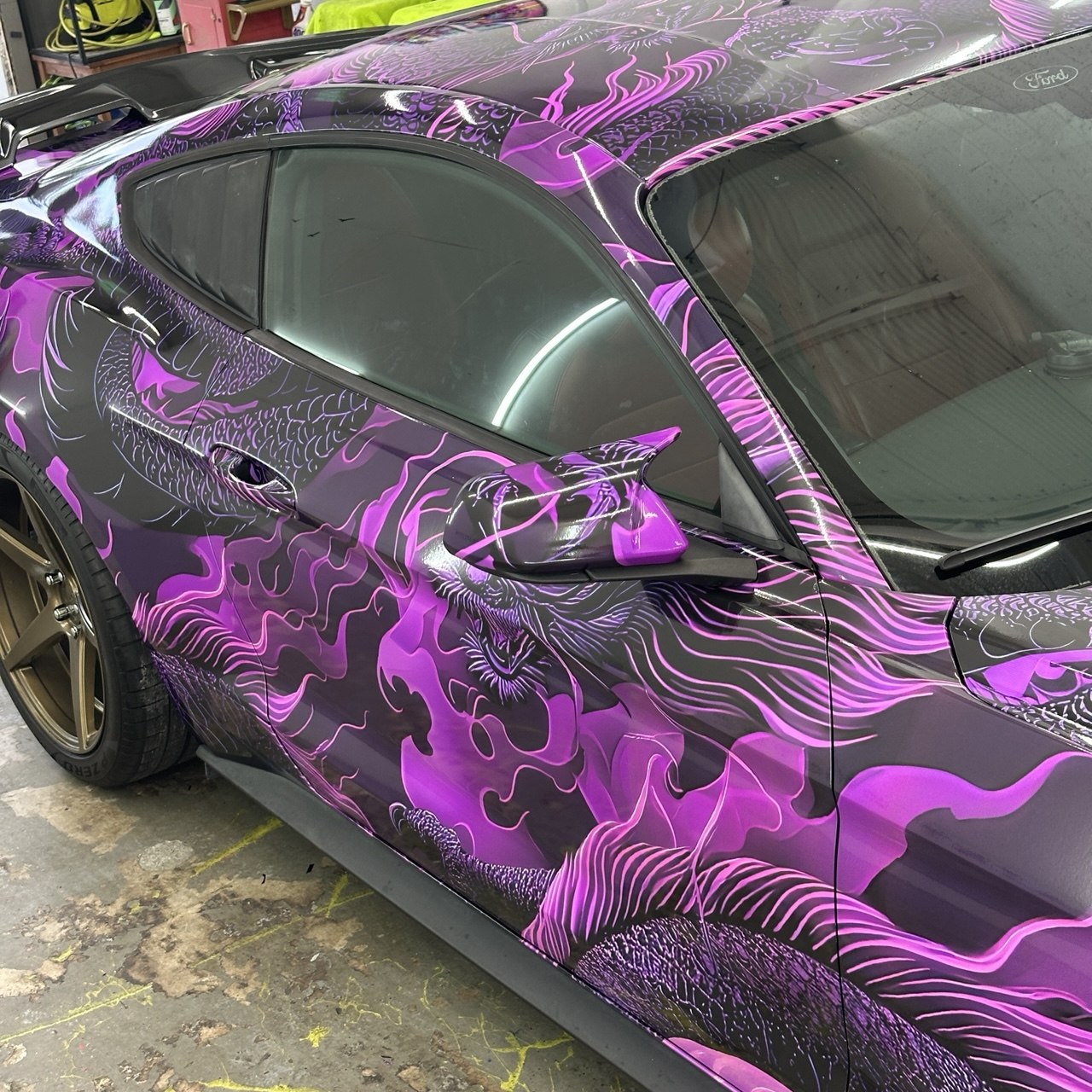 Custom Graphic wrap, Japanese tattoo izuremi style.
