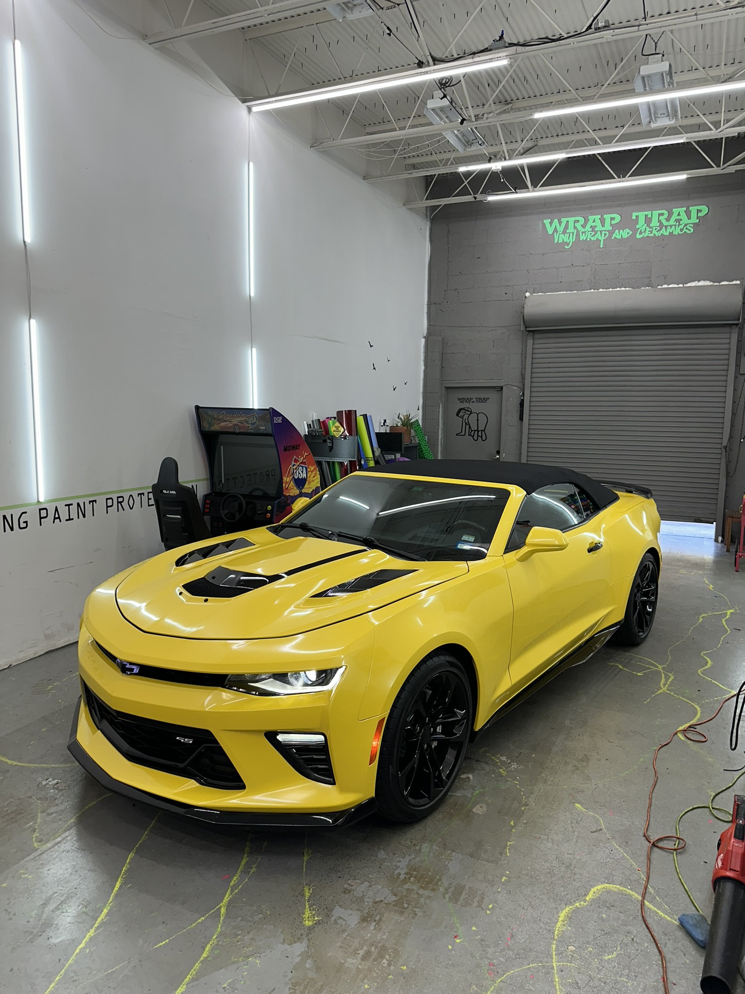 Gloss Yellow Wrap Chevrolet Camaro